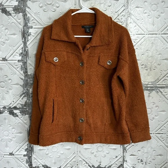 Fuzzy teddy bear shacket jacket - Picture 2 of 6